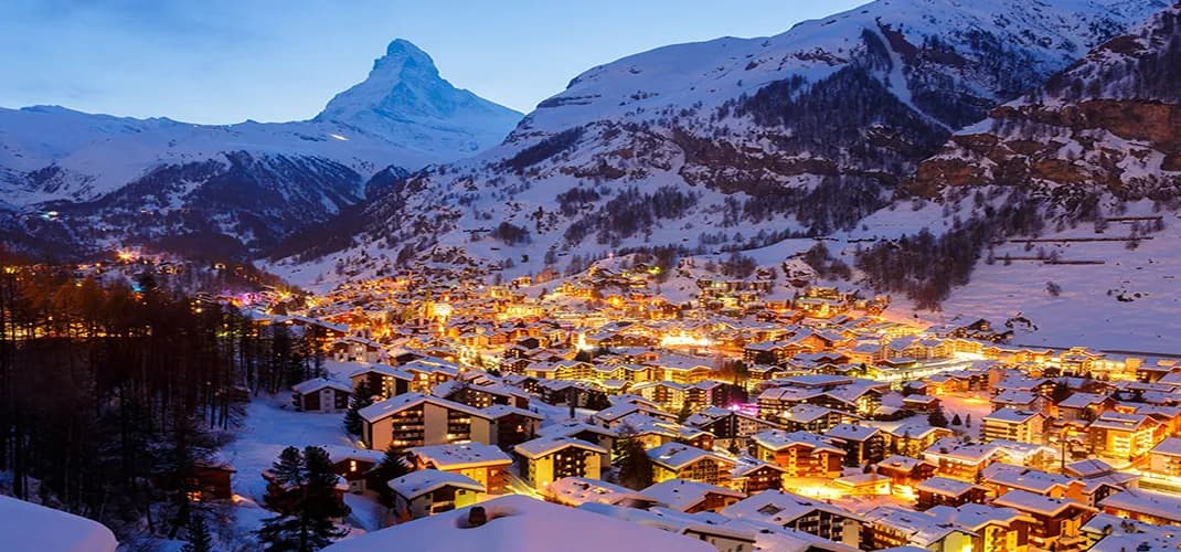 Zermatt by Night, Switzerland