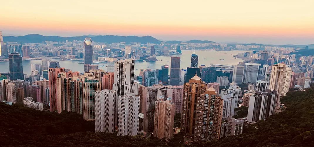 Aerial View of Hong Kong