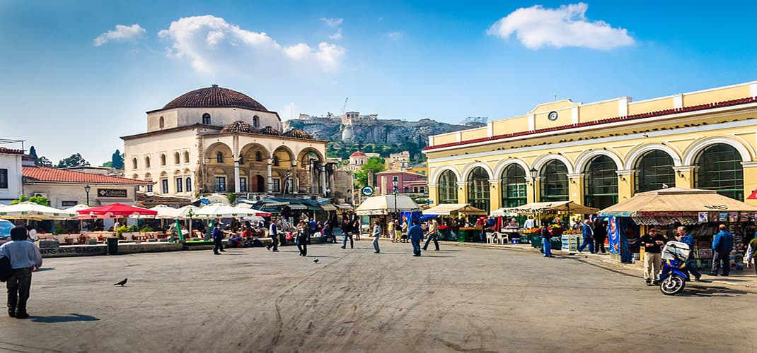 Monastiraki Square and Station, Athens, Greece