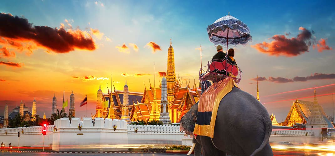 Wat Phra Kaew Sunset, Bangkok, Thailand