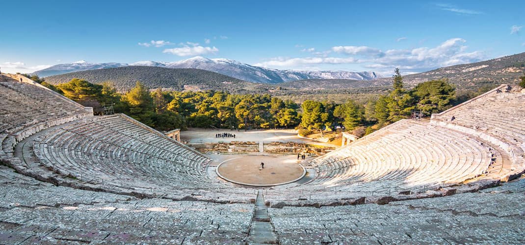 Ancient Theatre at the Asclepieion of Epidaurus, Greece